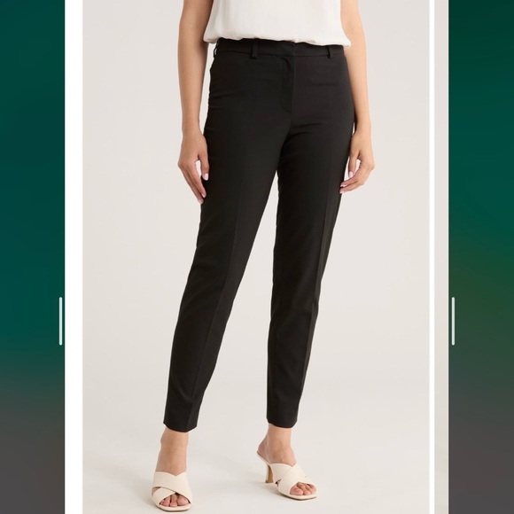 Boss Tilunah Slim Fit Pants in Black Size 6 - Picture 2 of 13